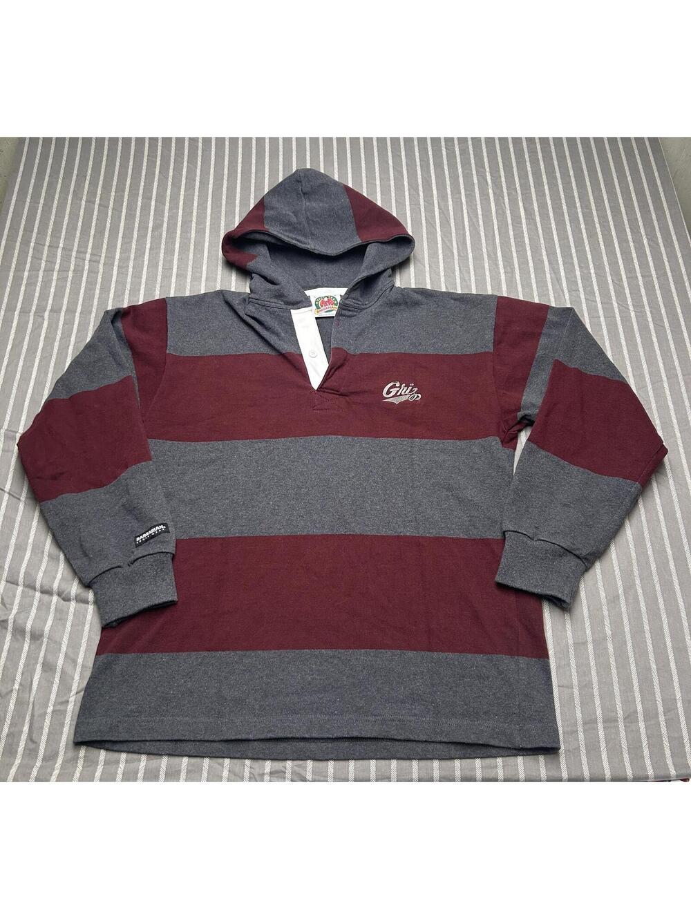 vintage Barbarian Sports Wear Montana Griz rugby hoodie Men's Large